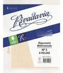 Repuesto Rivadavia Nro 3 Milimitrado 8 Hojas