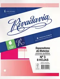 Separador De Materia Escolar Colore...