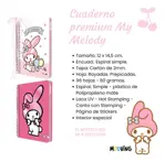 Cuaderno Mooving My Melody Pocket Espiral 50 Hojas My Melody