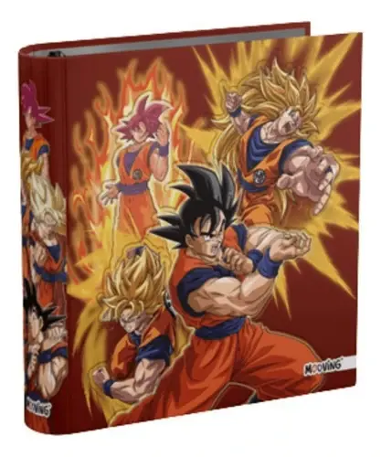 Carpeta Escolar N3 3 Anillos 40cm Dragon Ball Z Mooving - MOOVING ...