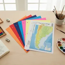 Repuesto De Dibujo N3 Color 6 Hojas...