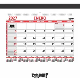 Calendario Doble Oficio Apaisado Ro...