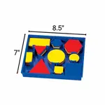 Set de geometría hand2mind Plastic Attribute Blocks Preescolar