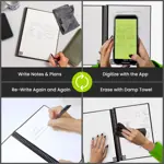 Cuaderno Rocketbook Core en espiral reutilizable A4 negro