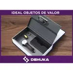 Caja Fuerte Libro Dehuka Porta Valores Con Llave Seguridad Camuflada Azul