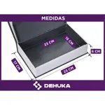 Caja Fuerte Libro Dehuka Porta Valores Con Llave Seguridad Camuflada Azul