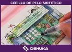 Pinceles Recargables Dehuka Para Acuarela Precisión Cerdas X3