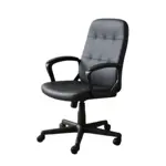 Silla de oficina estilo ejecutivo con elevador a gas y tapizado en eco cuero - Avelino