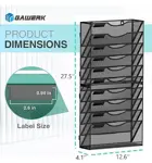 Organizador de archivos de pared de 11 niveles,