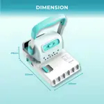 Encuadernadora Manual 2 En 1 Discos Y Doble Wire 15 Hojas Turquesa Global