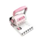 Encuadernadora Manual 2 En 1 Discos Y Doble Wire 15 Hojas Rosa Global