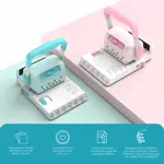 Encuadernadora Manual 2 En 1 Discos Y Doble Wire 15 Hojas Rosa Global