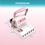 Encuadernadora Manual 2 En 1 Discos Y Doble Wire 15 Hojas Rosa Global