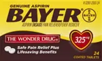 Tabletas Recubiertas de Aspirina Bayer 325 mg, Paquete de 24