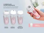 Depiladora eléctrica 4 en 1 Gadnic para mujer pierna cara inalámbrica recargable USB