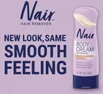 Loción Depilatoria Nair con Manteca de Cacao y Vitamina E 255 g