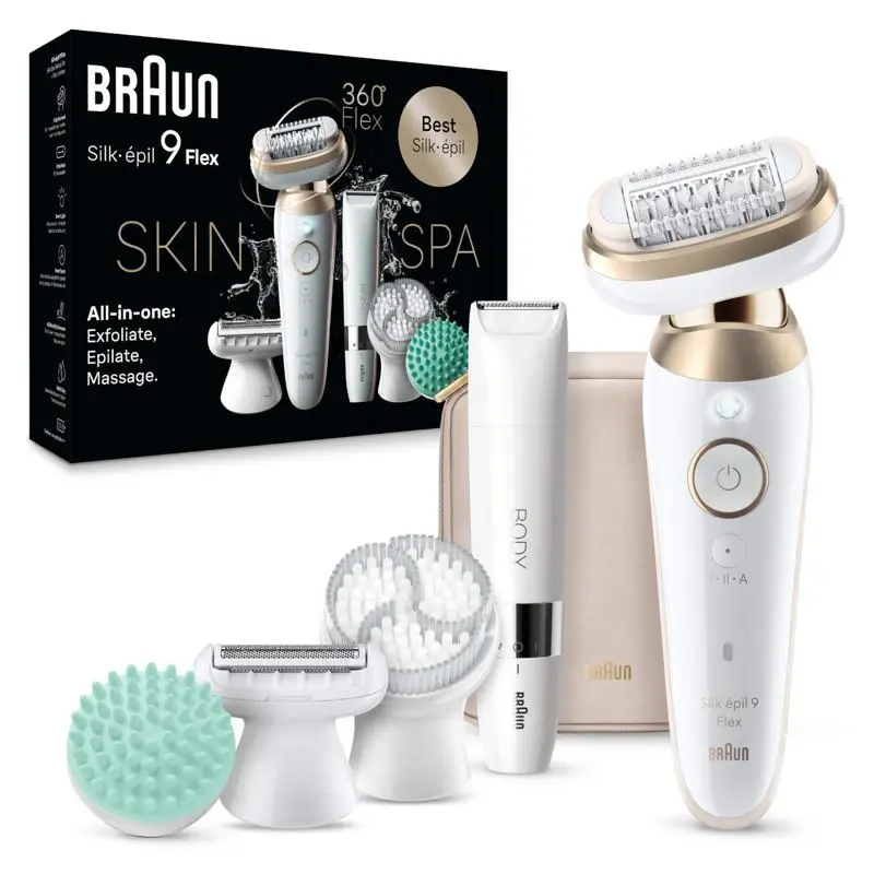Depiladora Braun Silk épil 9 Flex SkinSpa SES9 481 3D