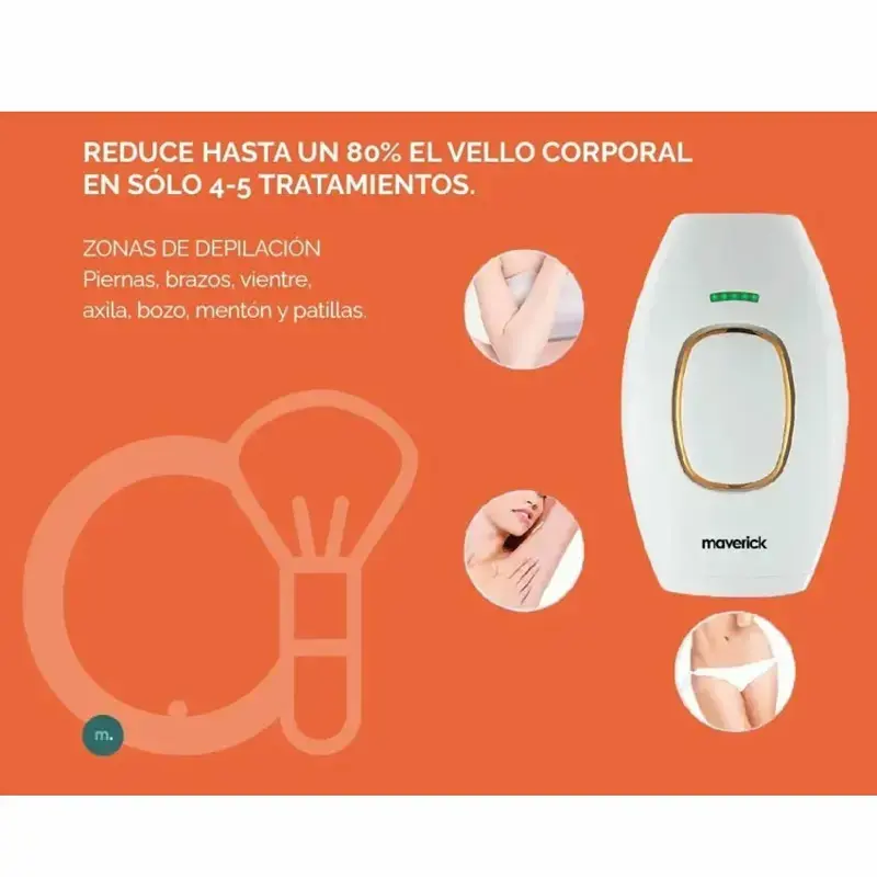 Depiladora Láser Maverick Sistema Ice Filtro Uv Definitiva DE2