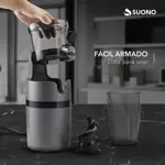 Juguera Eléctrica Suono Extracción Lenta Vertical Gris