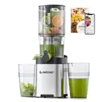 Exprimidor AMZCHEF de 13?cm para fruta entera, prensado en frío y de velocidad lenta