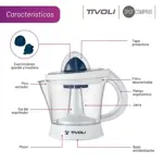 Exprimidor De Jugo Tivoli 1L 40w 2 Conos Base Antideslizante