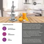 Exprimidor Prensa Tivoli 400ml Filtro Para Pulpa - Acero