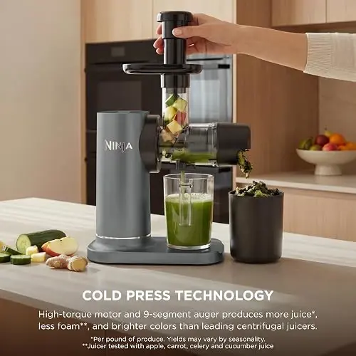 Extractor Jugo Ninja JC151 NeverClog Prensado en