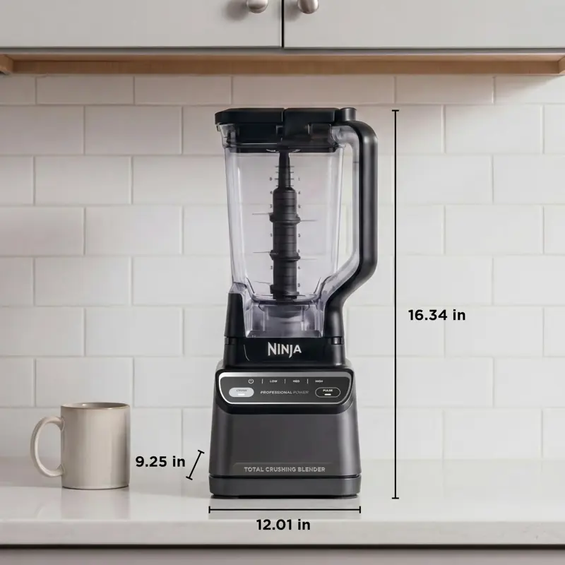 Licuadora Ninja BR201AMZ 1200W Jarra de 72 Onzas Líquidas 4 Velocidades