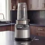 Licuadora Personal Ninja Nutri-Blender Pro BN401 1000W 2 Vasos 24 oz Cloud Silver