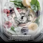 Licuadora Personal Ninja Nutri-Blender Pro BN401 1000W 2 Vasos 24 oz Cloud Silver