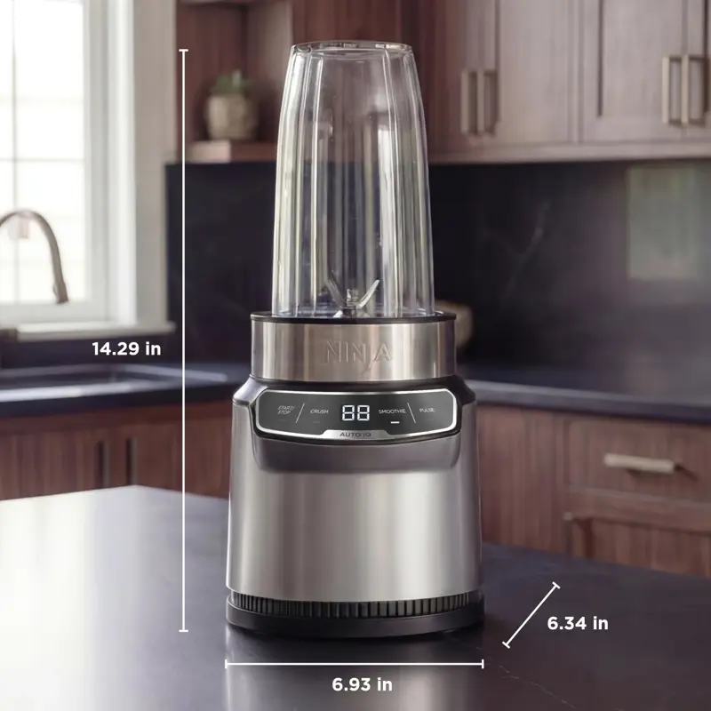 Licuadora Personal Ninja Nutri Blender Pro BN401 1000W 2 Vasos 24 oz Cloud Silver