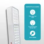 Luz De Emergencia 60 Led Con Batería Recargable 220v Global