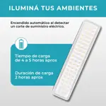 Luz De Emergencia 60 Led Con Batería Recargable 220v Global