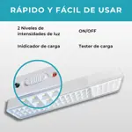 Luz De Emergencia 60 Led Con Batería Recargable 220v Global