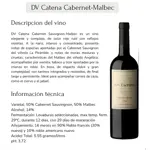 Vino DV Catena x2 un + Vino Saint Felicien x2 un + Vino Nicasia Red Blend x2 un