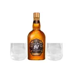 Set Whisky Chivas Regal 15Yo y 2 Vasos Chivas 15Yo Con Estuche