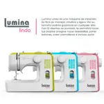 Máquina De Coser Recta Lumina Linda Rosa  12 Diseños