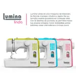 Máquina De Coser Recta Lumina Linda Verde 12 Diseños