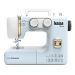  Maquina de Coser Lumina Flora Celeste Trabajos Pesados con 24 Diseños de Puntada