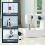 Máquina De Coser Eléctrica Philco Mcp2420 20 Puntadas Color Blanco