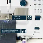 Máquina De Coser Eléctrica Philco Mcp2420 20 Puntadas Color Blanco