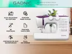 Máquina De Coser Portátil Gadnic 36 Puntadas Automática Pedal y Luz