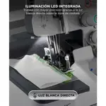 Maquina de Coser Overlock Gadnic SW9900 Semi Industrial 5 Hilos Luz Led y Pedal