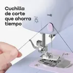 Máquina De Coser Portátil Waggs 12 Puntadas Pedal Led