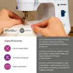 Máquina De Coser Tivoli 16 Estilos De Puntadas 2 Velocidades
