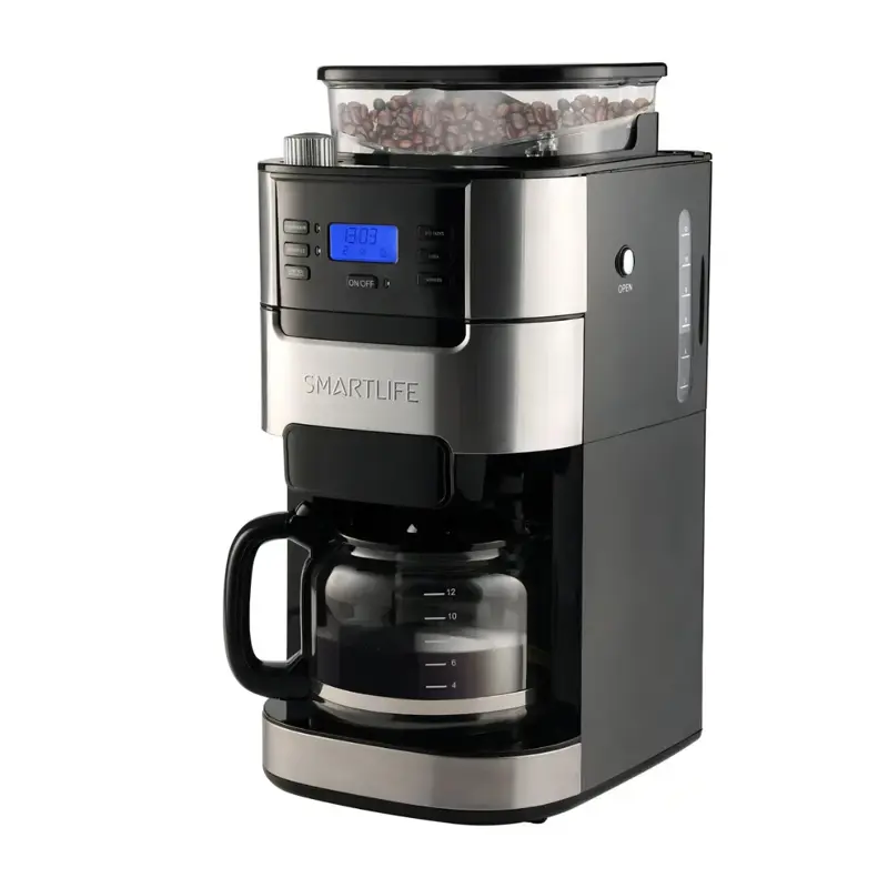 cafetera de filtro smartlife digital con molinillo sl cmdg1025