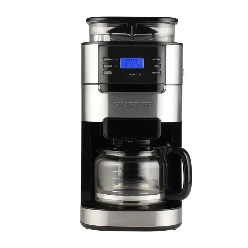 cafetera de filtro smartlife digital con molinillo sl cmdg1025
