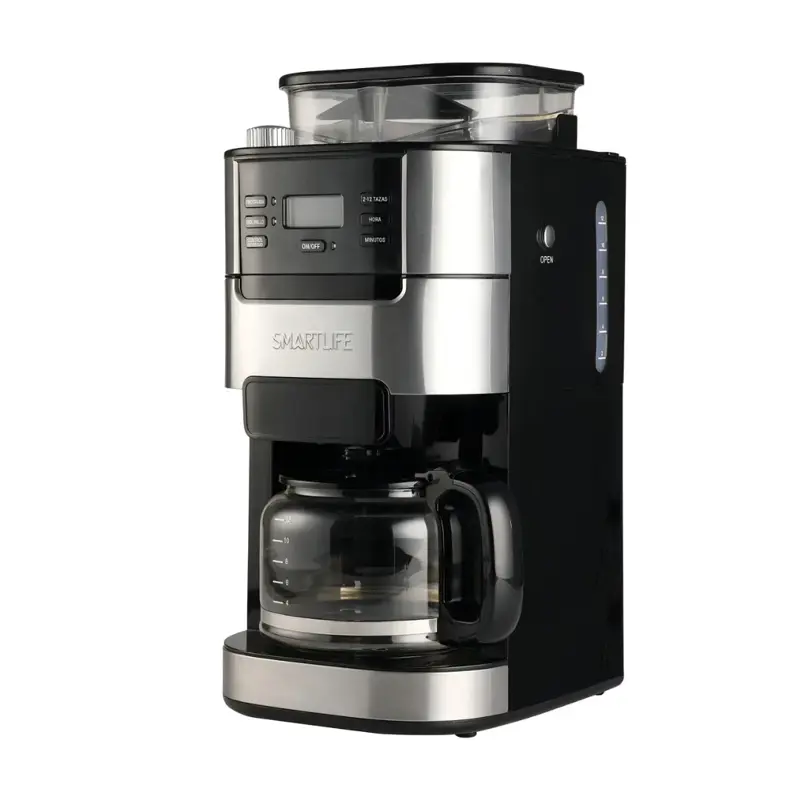 cafetera de filtro smartlife digital con molinillo sl cmdg1025