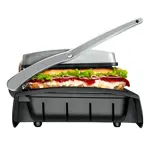 Parrilla Grill C/Tapa Prensa Y Plancha Bifera Novohome 1500w