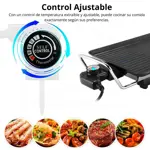 Parrilla Grill Eléctrica Novohome 2000w Antiadherente 5 Niv.